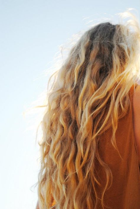 Embrace salty hair. How To Bun, Beach Wave Hair, Salty Hair, Long Blonde, Long Blonde Hair, Hair Envy, Beach Hair, Hair Waves, Messy Hairstyles