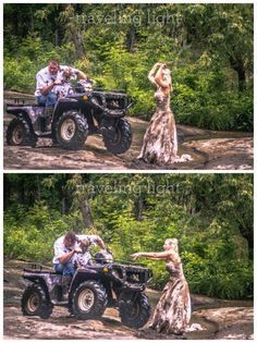 Muddy People, Trash The Dress Photo Shoot, Country Wedding Pictures, Camo Wedding Dresses, Country Couple, Motor Cross, Country Wedding Photos, Country Girl Life, Unusual Pictures