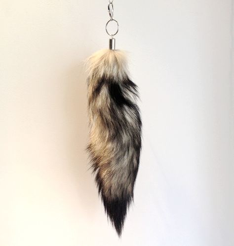 Free Shipping  fox  tail  keychain  natural tail key chain Deer Tail, Fox Tail Keychain, Pin Maker, Fursuit Tutorial, Tail Keychain, Animal Tails, Fox Tail, Skull Decor, Leather And Lace