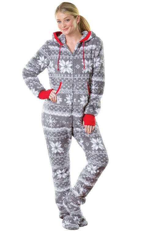 Hoodie Footie, Pajamas For Teens, Womens Onesie, Pajamas For Women, Onesie Pajamas, Matching Family Pajamas, Footie Pajama, One Piece Pajamas, Outfit Trends