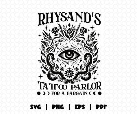 Book Lover Shirts Svg, Acotar Svg Free, Acotar Svg, Bookish Svg, Acotar Velaris, Tattoo Parlor, Feyre And Rhysand, Nurse Design, Tattoo Parlors