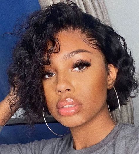 ISEE Human Hair Lace Front Wigs Short Bob Wigs Body Wave Human Hair Wigs For Black Women Lace Front Bob Wigs Pre Plucked Hairline 12 Inch Short Curly Bob Hairstyles, Bump Hairstyles, Short Lace Front Wigs, Curly Bob Wigs, Bob Lace Front Wigs, Human Wigs, Short Curly Bob, Curly Human Hair Wig, Curly Bob Hairstyles