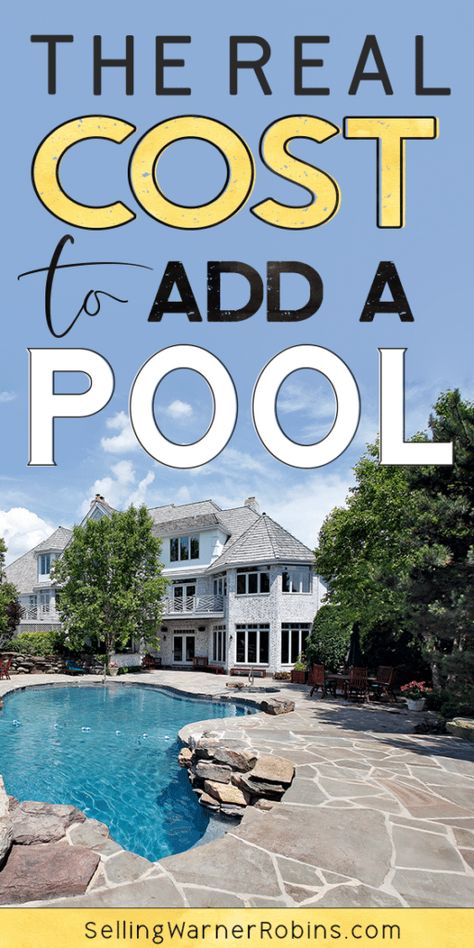 Advantages and Disadvantages of Above-Ground Vs In-Ground Pools #swimmingpools #homeswithpools In Ground Pools Backyard, Backyard In Ground Pool, Above Ground Pool Landscape Ideas, Landscape Design Pool, Inground Pool Cost, Pool Deck Decor, Pool Design Plans, In Ground Pool, Inground Pool Landscaping