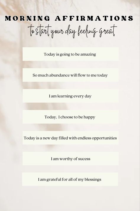 Positive morning affirmations Morning Affirmations For Students, Positive Nurse Affirmations, Short Morning Affirmations, Morning Affirmations To Start Your Day Positive, Morning Affirmations To Start Your Day, Morning Affirmations Positivity, Positive Meditation, Positive Morning Affirmations, Meditation Affirmations