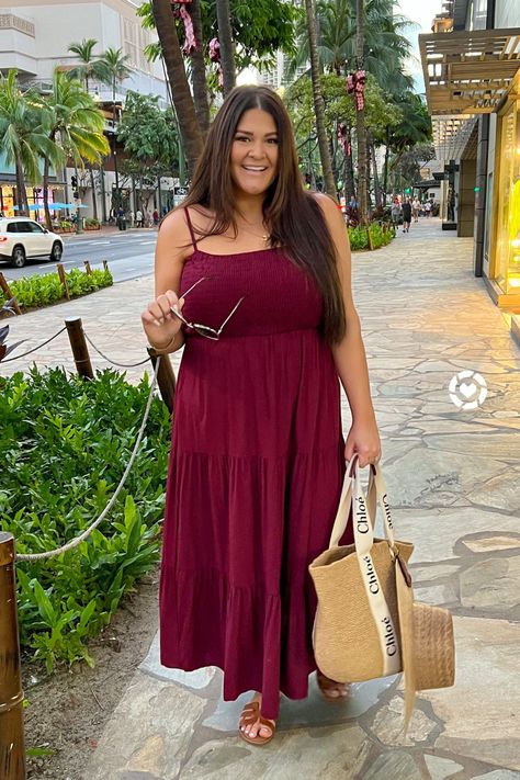 Another Amazon dress find I have been absolutely loving this trip. Also linked these fabulous designer dupe sandals and my holy grail strapless bra I’m wearing with this outfit. Plus Size Amazon Dress | Vacation Outfit Idea | LTK Outfit | Hawaii Vacation Outfit Outfits For Cancun Plus Size, Vaction Dinner Outfit Plus Size, Greek Vacation Outfit Plus Size, Island Vacation Outfits Plus Size, Plus Size Hawaii Outfits For Women, Plus Size Outfits For Jamaica Vacation, Plus Size Honeymoon Outfits, Plus Size Resort Outfits, Cruise Wear For Women Over 50 Plus Size