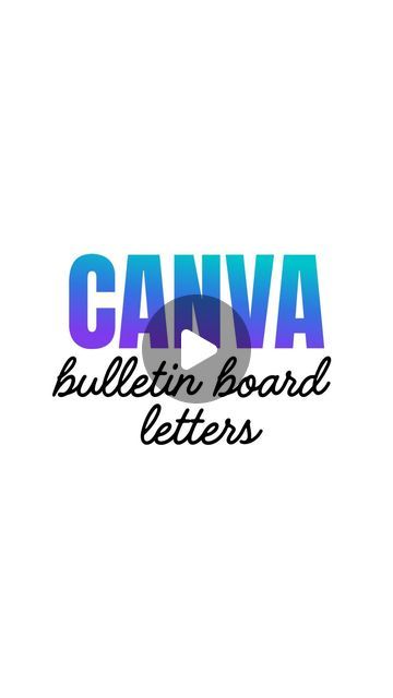 Letters On Canvas Diy, Canvas Letters, Back To School Night, Instagram Canva, School Night, Free Lettering, Canva Tutorial, Things To Make, 3d Letters