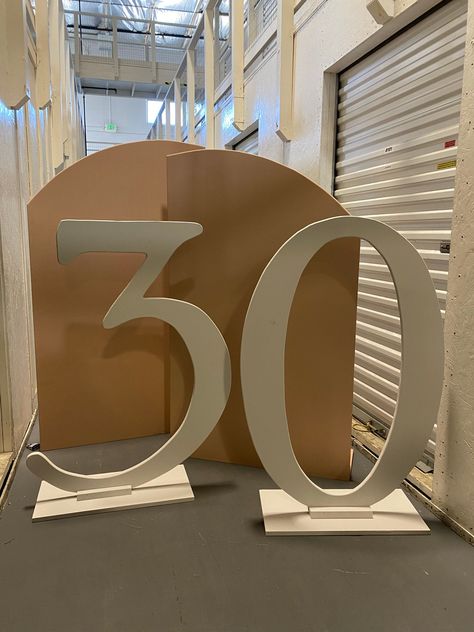 Wooden Numbers Birthday, Large Birthday Numbers, Marque Letters, Number Decorations, Grandmas Birthday, Wall Cutout, 30th Birthday Party Decorations, Giant Letters, 30th Birthday Decorations