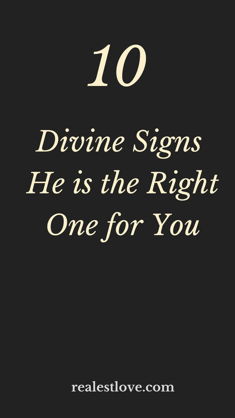 Looking for confirmation that he's the one for you? Discover the 10 divine signs that reveal God's guidance in your relationship. If you're seeking faith-based wisdom on whether your love is meant to be, this list will give you the clarity and peace of mind you need. Click to explore these spiritual signs and find out if he's your forever partner. Godly Dating Quotes Relationships, God Quotes Relationships, He Is The One Quotes, Divine Partner, Godly Relationship Advice, Spiritual Signs, God Centered Relationship, He Is The One, Communication Tips