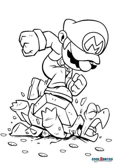 Mario Brothers Coloring Pages, Super Mario Coloring Pages, Mario Coloring Pages, Rainbow Canvas, Summer Coloring Pages, Super Mario Art, Dinosaur Coloring Pages, Mario Art, Unicorn Coloring Pages