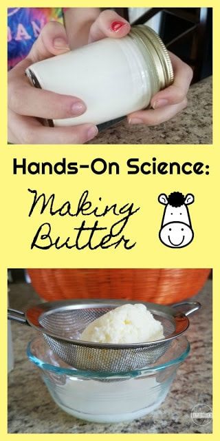 Dairy Science, Science Experiments Kids Preschool, Kitchen Science Experiments, Toddler Science Experiments, Science Kids, Kitchen Science, Science Experiments For Preschoolers, Making Butter, Science Crafts