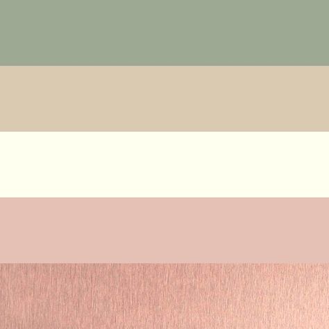 Colors for wedding, main colors Sage and Sand, with accents of blush, ivory, and rose gold Wedding Flowers Blush, Sage Color Palette, Blush Color Palette, Gold Color Palettes, Blush Wedding Flowers, Deco Rose, Sage Wedding, Wedding Palette, Sage Color