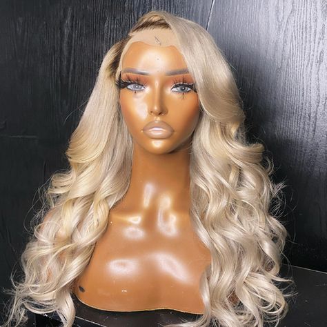 Hair Ash Blonde, Dark Ash Blonde Hair, Honey Blonde Hair, Ash Blonde Hair, Hair Shop, Peruvian Hair, Front Lace Wigs Human Hair, Blonde Wig, Baddie Hairstyles