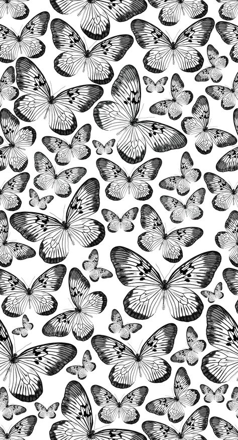 Graphic Patterns Black And White, Kindle Background, Butterfly Wallpapers, Butterfly Tattoos On Arm, Black And White Wallpaper Iphone, Butterfly Black And White, Android Wallpaper Dark, Beautiful Butterfly Pictures, Buddha Art Painting