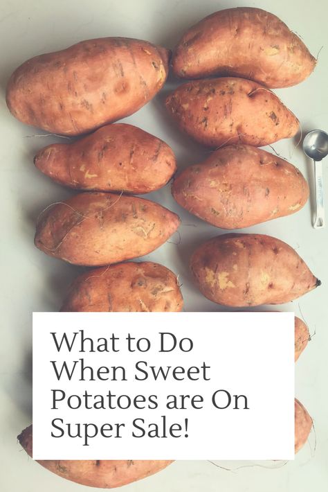 What to Do When Sweet Potatoes are On Sale {Step by Step Photos!} – Recipes, Printable Coupons | $5 Dinners™ How To Freeze Sweet Potatoes, Preserving Sweet Potatoes, Freezing Sweet Potatoes, Freezer Veggies, Bake A Sweet Potato, Freeze Vegetables, Individual Meals, Best Baked Sweet Potato, Homestead Diy