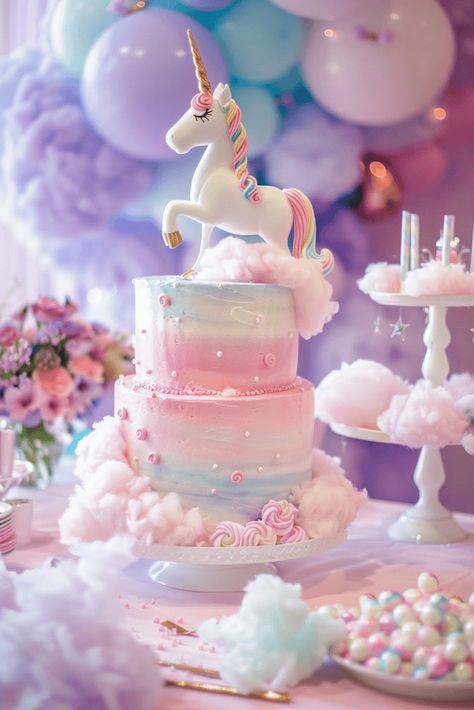 cute Unicorn birthday cake pink and blue Unicorn 6 Birthday Party, Unicorn Cake Table Decor, Unicorn Princess Party, On Cloud 9 Birthday Cake, White Unicorn Cake, On Cloud 9 Cake, Birthday Cake Husband, Unicorn Cookie Cake, Unicorn Birthday Party Theme