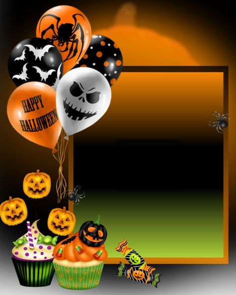 Halloween Photo Frames, Marcos Halloween, Halloween Logo, Happy Birthday Wishes Photos, Halloween Frames, Birthday Frames, Montage Photo, Logo Gallery, Halloween Photos