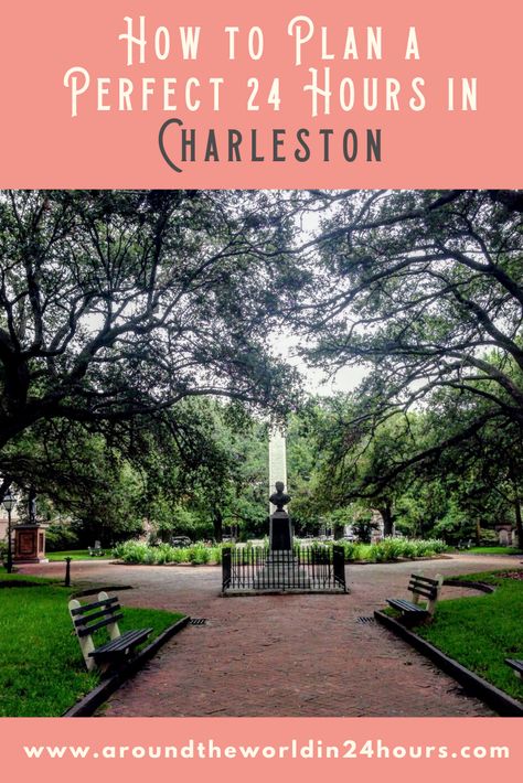 A Perfect 24 Hours in Charleston, South Carolina is the only travel itinerary you'll need to add this wonderful city to your vacation travel bucket list in winter, spring, summer, or fall. These travel tips will help you enjoy the most beautiful neighborhoods, art, museums, hotels, food, architecture, restaurants, places to stay, things to do, and photography in one of the best USA travel destinations! #charleston #southcarolina #travel Cheap Places To Visit, Charleston Hotels, South Carolina Travel, North America Travel Destinations, Travel Bucket List Usa, International Travel Tips, Usa Travel Destinations, Charleston South Carolina, Travel Sites