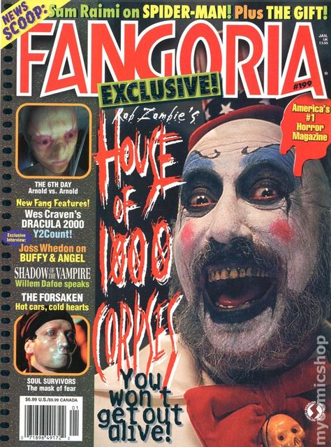 Dracula 2000, Horror Magazine, Alien Resurrection, Creepy Core, Tales From The Crypt, Spooky Movies, Bride Of Chucky, Movie Magazine, Rob Zombie