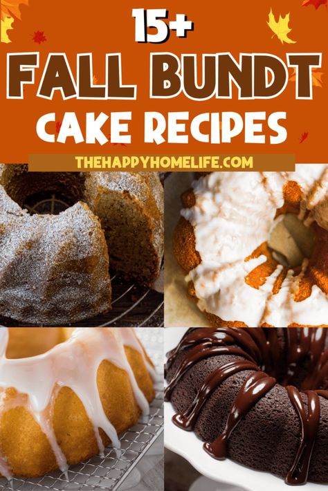 Fall Bundt Cake, Cake Recipes For Thanksgiving, Fall Bake Sale, Spice Bundt Cake, Bunt Cake Recipe, Bundt Cake Recipes, Cake Recipe From Scratch, Banana Bundt Cake, Orange Bundt Cake