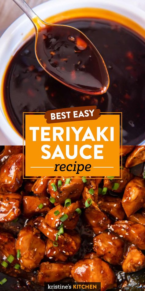 Easy Teriyaki Sauce, Easy Teriyaki Sauce Recipe, Best Teriyaki Sauce, Teriyaki Sauce Recipe, Homemade Sauce Recipes, Vegetarian Thanksgiving, Chinese Cooking Recipes, Recipes Thanksgiving, Asian Sauce