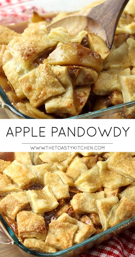 Apple Pandowdy by The Toasty Kitchen #apple #pandowdy #applepie #puffpastry #dessert #recipe #easydessert #pandowdy #fall #thanksgiving #christmas Fall Dessert Recipes Apple, Apple Pandowdy, Thanksgiving Recipes Dessert, Dessert Apple, Apple Recipes Easy, Apple Dessert Recipes, Thanksgiving Food Desserts, Fall Dessert Recipes, Puff Pastry Recipes