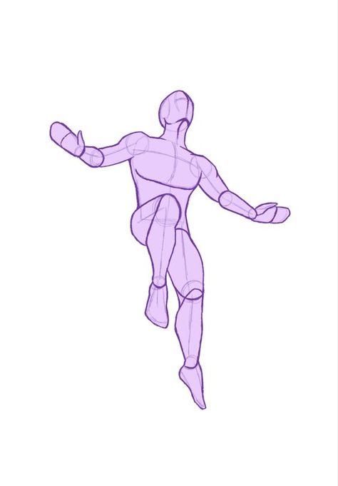 Flying Pose Drawing Reference, Poses Flying Reference, Flying Poses Reference Drawing, Human Flying Poses, Flying Up Pose, Anime Flying Pose Reference, Hanging Upside Down Pose Reference Drawing, Floating Character Pose Male, Person Jumping Reference Drawing