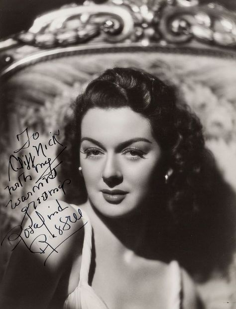 50 Glamorous Photos of Rosalind Russell in the 1930s and Early ��’40s ~ Vintage Everyday Gail Russell, Hollywood Women, Rosalind Russell, Loretta Young, Classic Glamour, Dramatic Style, Classic Movie Stars, Classic Actresses, Film Stars