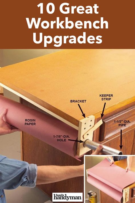 Hobby Shop Ideas, Paulk Workbench, Workbench Top, Building A Workbench, Workbench Designs, Workbench Plans Diy, Woodworking Shop Projects, Diy Workbench, Garage Work Bench