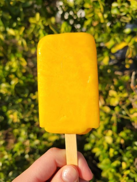 mango popsicle Popsicles Aesthetic, Stick Ice Cream, Ice Cream Aesthetic, Mango Popsicles, Summer Wallpaper Iphone, Ice Popsicle, Summer Popsicles, Mango Ice Cream, Ice Cream Stick