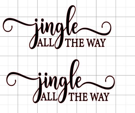 Jingle All The Way Cricut, Jingle All The Way Sign, College Gifts, Inexpensive Gift, Jingle All The Way, Laptop Decals, Hobby Lobby, Laptop Decal, Car Decals