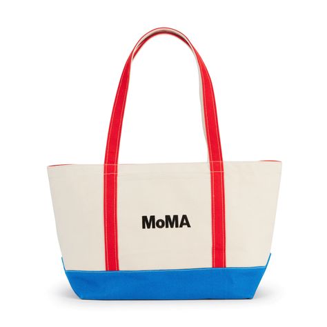 MoMA Baggu Heavyweight Canvas Tote – MoMA Design Store Museum Logo, Desain Tote Bag, Paper Bag Design, Canvas Bag Design, Boat Tote, Moma Design, Color Block Tote, Beach Weekend, Recycled Canvas