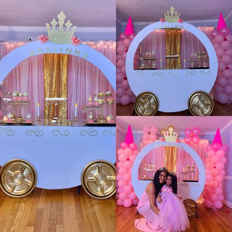 Princess Birthday Photo Booth, Princess Halloween Decorations, Diy Disney Princess Decorations, Disney Princess Backdrop Diy, Princess Dress Up Station Parties, Disney Princess Pinata Ideas, Princess Ball Decorations, Disney Princess Flower Centerpieces, Princess Party Photo Booth