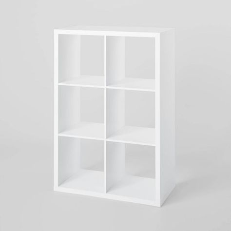 6 Cube Organizer - Brightroom™ | Target Hall Closet Organization, 6 Cube Organizer, Toy Room Organization, Decorative Bookshelves, Playroom Storage, Cube Shelves, Cubby Storage, Cube Organizer, White Room