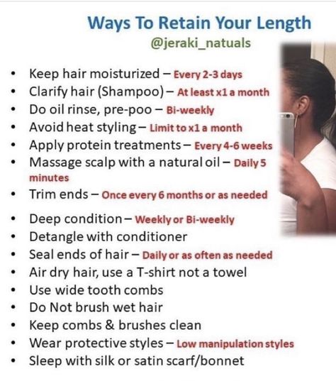 How To Care For Relaxed Hair Tips, Length Retention Natural Hair Tips, Relaxed Hair Regimen, Natural Hair Journey Tips, Hair Journey Tips, Healthy Relaxed Hair, Natural Hair Care Routine, Healthy Hair Routine, Natural Hair Routine