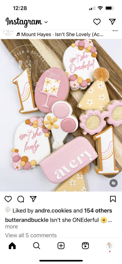 Isn’t She Lovely Isn’t She Onederful Cookies, Onederful Birthday Cookies, Isn’t She Onederful Cookies, Isn’t She Wonderful 1st Birthday, Little Miss Onederful Birthday Girl, Onederful Birthday, First Birthday Cookies, Sugar Cookie Royal Icing, 1st Birthday Themes