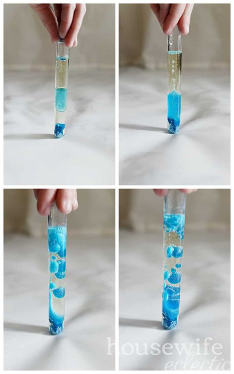 How to Make a Mini Lava Lamp - Housewife Eclectic Diy Mini Lava Lamp, Lava Lamp Keychain, Glass Tube Crafts, Diy Lava Lamp Party Favor, How To Make A Lava Lamp, Lava Lamp Craft, Mini Lava Lamp, Lava Lamp For Kids, Test Tube Crafts