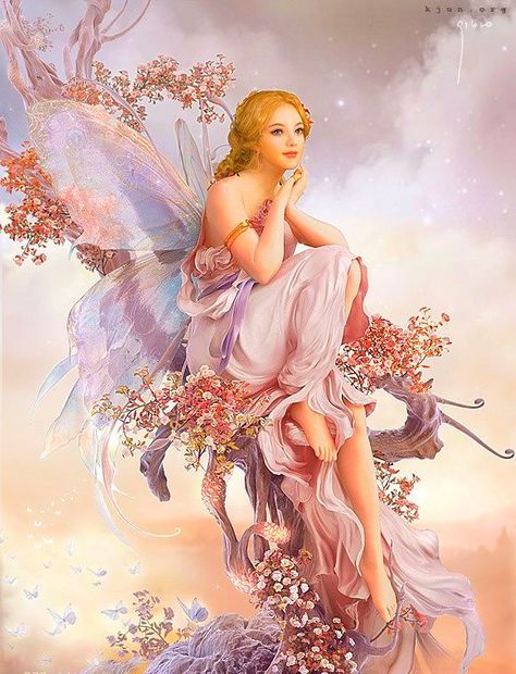 Art ID: 69113 الفن الرقمي, Beautiful Fairy, Fairy Dragon, Fairy Pictures, Love Fairy, Fairies Elves, Fairy Magic, Lukisan Cat Air, Beautiful Fairies