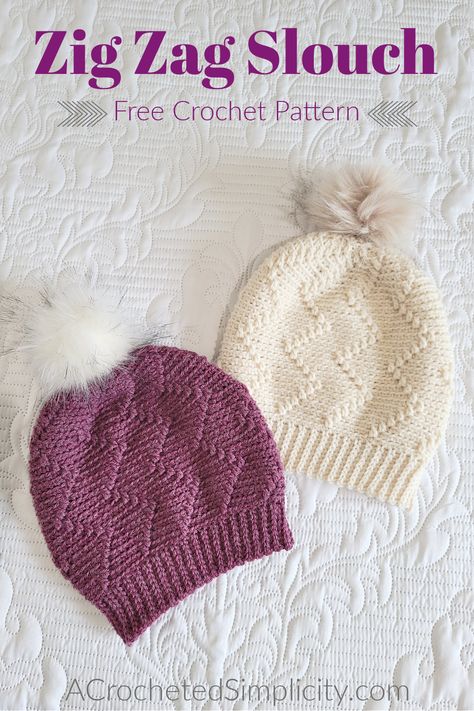 Knit Look Crochet Hat, Easy Crochet Hats For Beginners Free, Free Crochet Hat Patterns Easy, Crochet Hats Free Pattern Ladies Winter, Crochet Beanies Free Pattern, Crochet Hat Patterns For Women, Crotchet Beanies, Crochet Hats Free Pattern Ladies, Free Crochet Hat Patterns