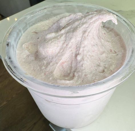 Ninja Creami Protein Strawberry Cheesecake Ice Cream - Cook Like Lauren Cheesecake Ninja Creami, Protein Strawberry Cheesecake, Lemon Blueberry Bars, Ninja Creamy, Strawberry Cheesecake Ice Cream, Creami Recipes, Pint Of Ice Cream, Sugar Free Cheesecake, Cheesecake Ice Cream