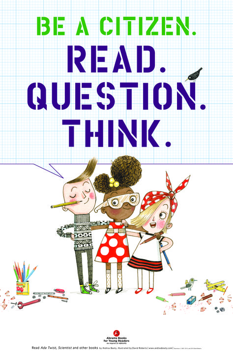 Five downloadable posters featuring beloved Mighty Girl characters Rosie Revere and Ada Twist celebrating science, reading, and critical thinking! Iggy Peck Architect, Science Teacher Quotes, Think Poster, Classroom Goals, Mighty Girl, Science Girl, Twisted Quotes, Stem Classes, Social Emotional Activities