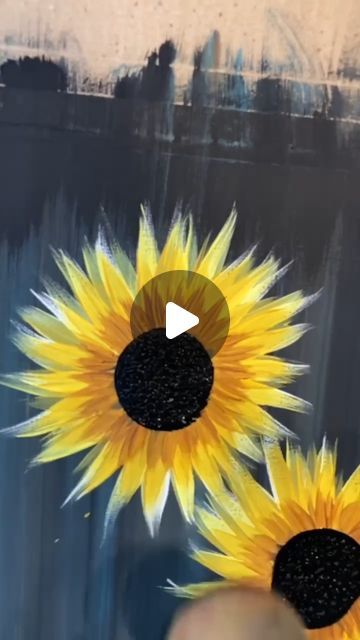 Emily Seilhamer on Instagram: "[clip] How to paint sunflowers! 🎨🌻 #easypainting #howto #tutorials #beginnerfriendly #sunflowers #sunflower #tipsandtricks" How To Paint Sunflowers, Sunflower Drawings, Paint Sunflowers, Kansas Day, Boyfriend Painting Ideas, Sunflower Drawing, Sun Painting, Sunflower Pictures, Sunflower Canvas