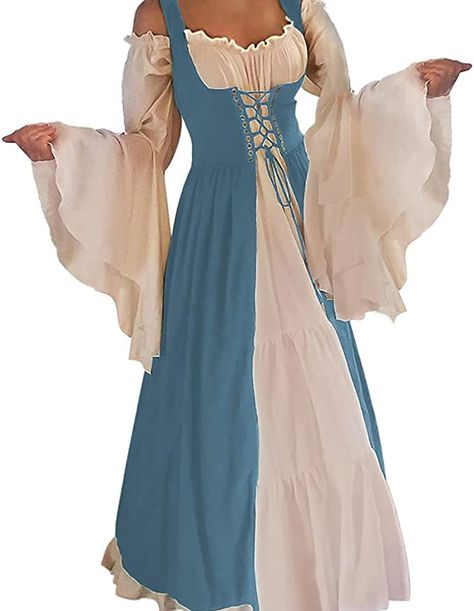 Masquerade Party Dresses, Moda Medieval, Fair Outfits, Fest Outfits, Chemise Dress, Over Dress, Medieval Costume, Medieval Dress, Stunning Gowns