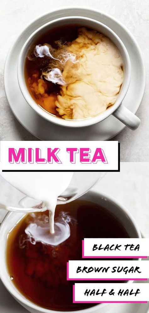 Milk Tea Recipe, Tea Latte Recipe, Milk Tea Recipes, Ice Milk, Tea Recipe, Half And Half, Best Tea, Drink Milk, Tea Cakes