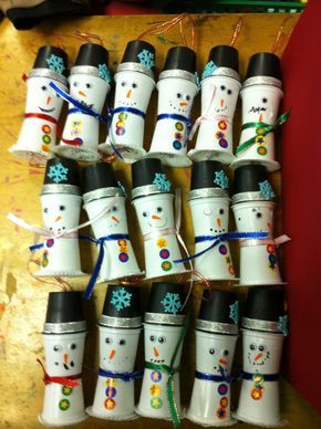 15+ Creative Ways to Repurpose K-Cups | ecogreenlove Novogodisnji Ukrasi, K Cup Crafts, Kerajinan Diy, Snowmen Ornaments, Cup Crafts, Navidad Diy, Snowman Crafts, Snowman Ornaments, Upcycled Crafts