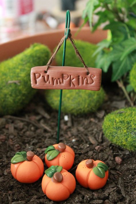 Hey, I found this really awesome Etsy listing at https://www.etsy.com/au/listing/236742331/polymer-clay-pumpkins-and-sign-terrarium Fairy Garden Design Ideas, Polymer Clay Kunst, Halloween Fairy Garden, Polymer Clay Fairy, Halloween Fairy, Fairy Garden Crafts, Fairy Garden Designs, Fairy Furniture, ดินปั้น Polymer Clay