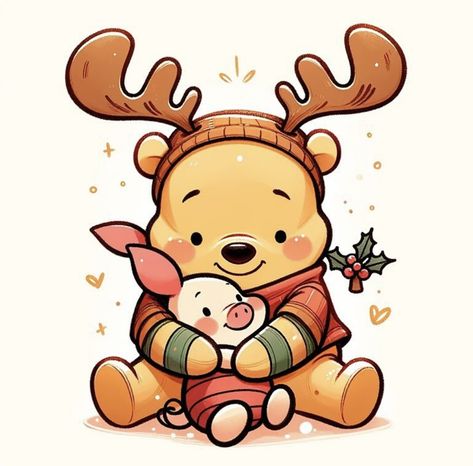 Piglet Christmas, Stickers Pictures, Winnie The Pooh Drawing, Photoshop Fails, Piglet Eeyore, Winnie The Pooh Pictures, Winnie The Pooh Christmas, Funny Photoshop, Cute Winnie The Pooh