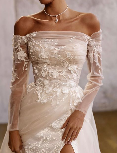 Cream Wedding Dresses, Size 12 Wedding Dress, Pretty Wedding Dresses, Dream Wedding Ideas Dresses, فستان سهرة, Wedding Dress Sizes, January 26, Long Wedding Dresses, Dreamy Wedding