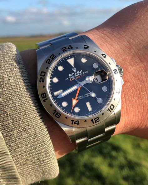 The Watch Brigade on Instagram: "The Rolex Explorer II 226570 is a 42mm beast of a GMT watch... . . . #rolexexplorer #rolexexplorerii #rolexexplorer2 #226570 #explorerii #explorer #explorer2 #rolex226570 #rolex #rolexwatch #watchfam #instawatch #watchoftheday #watchesofinstagram @rolex" Rolex Explorer 2, Rolex Explorer Ii, Rolex Explorer, Men's Collection, Rolex Watches, Rolex, Instagram