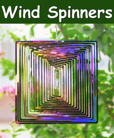 Wind Spinner Outdoor Metal Decorations, 3D Wind Spinner Sculptures Kinetic Hanging Yard Garden House Art Decor, Stainless Ste House Art Decor, Kinetic Wind Art, Garden Wind Spinners, Metal Decorations, Wind Art, Home Balcony, Wind Sculptures, House Art, Garden House