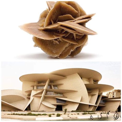 Pritzker Prize Architecture, Qatar National Museum, Qatar Museum, Sketch Guide, Biomorphic Architecture, 88 Rising, National Museum Of Qatar, Desert Rose Crystal, Iconic Architecture